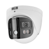IP камера BCS-P-PEIP2X4FCR3L3-Ai1, Panoramic, 8MP, 2.8mm, IR+WhiteLight, Loudspeaker, ADC, SD, Mic, PoE